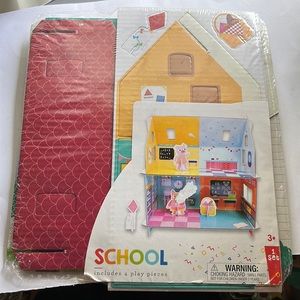 Horizon Group Cardboard School Set - includes 4 Play Pieces 1 Set